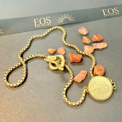 Cadena veneciana redonda en pulsera artesanal EOS UPCYCLING